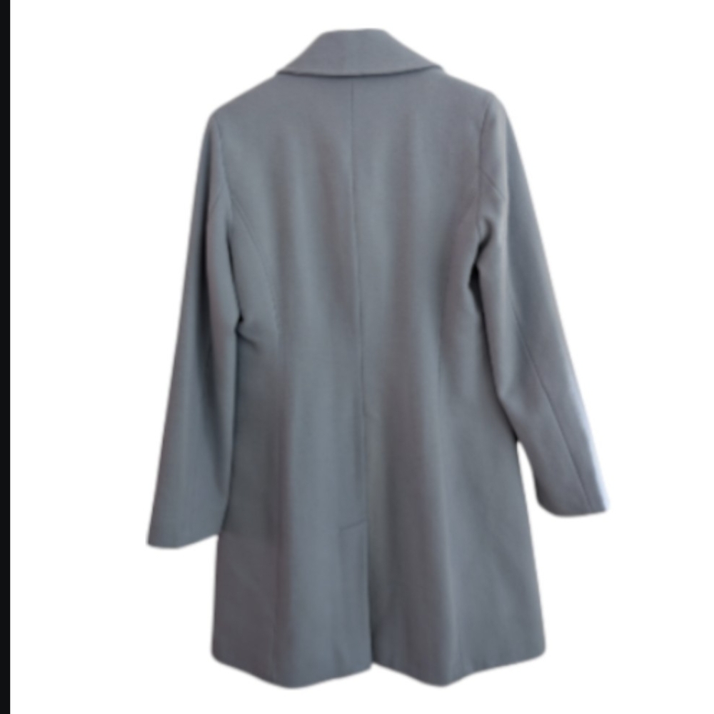 Women's Calvin Klein Light Blue Wool Blend Coat Size 4 - Picture 7 of 14